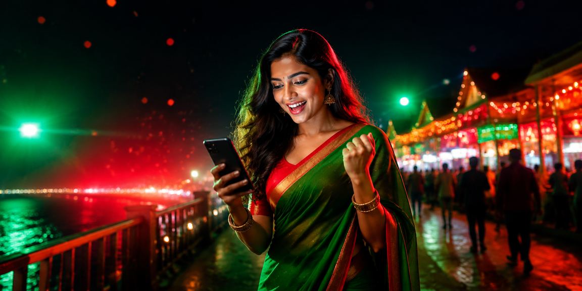 কুমিল্লায় লাল-সবুজ পরিবেশে মোবাইলে dhaka bet ক্যাসিনো বেটিং অভিজ্ঞতার দৃশ্য